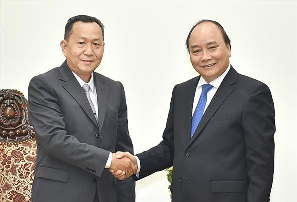 Nguyen Xuan Phuc empfängt den Generaldirektor von Khaosan Pathet Lao  - ảnh 1